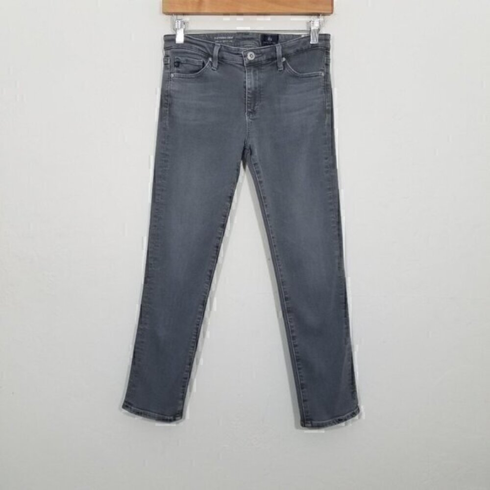 Ag Adriano Goldschmied The Prima Crop Mid-Rise Cigarette Crop Stretch Jeans 25